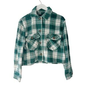Love Tree Flannel Shacket Sz M